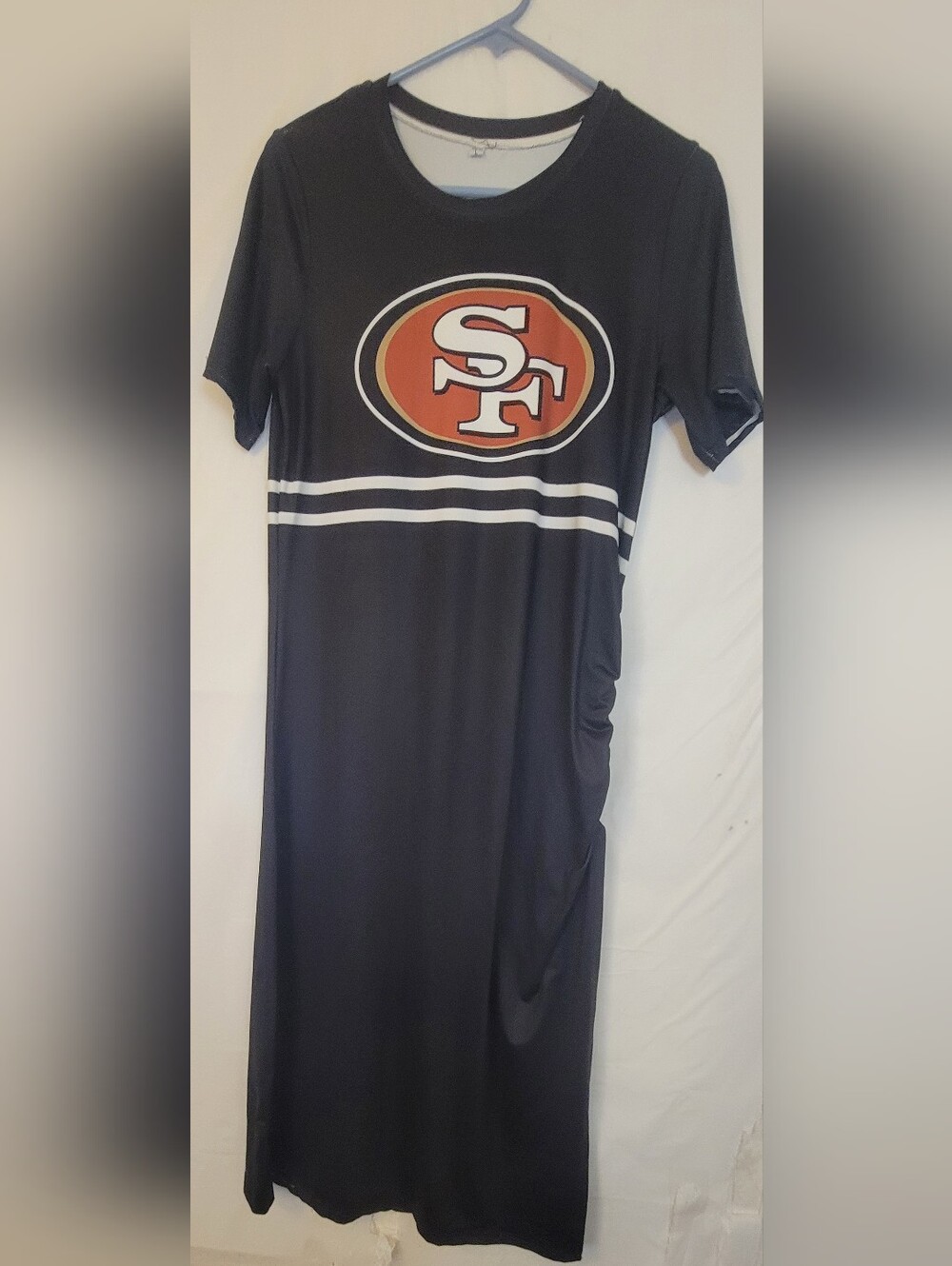 San Francisco 49ers Black Graphic Tee Dress